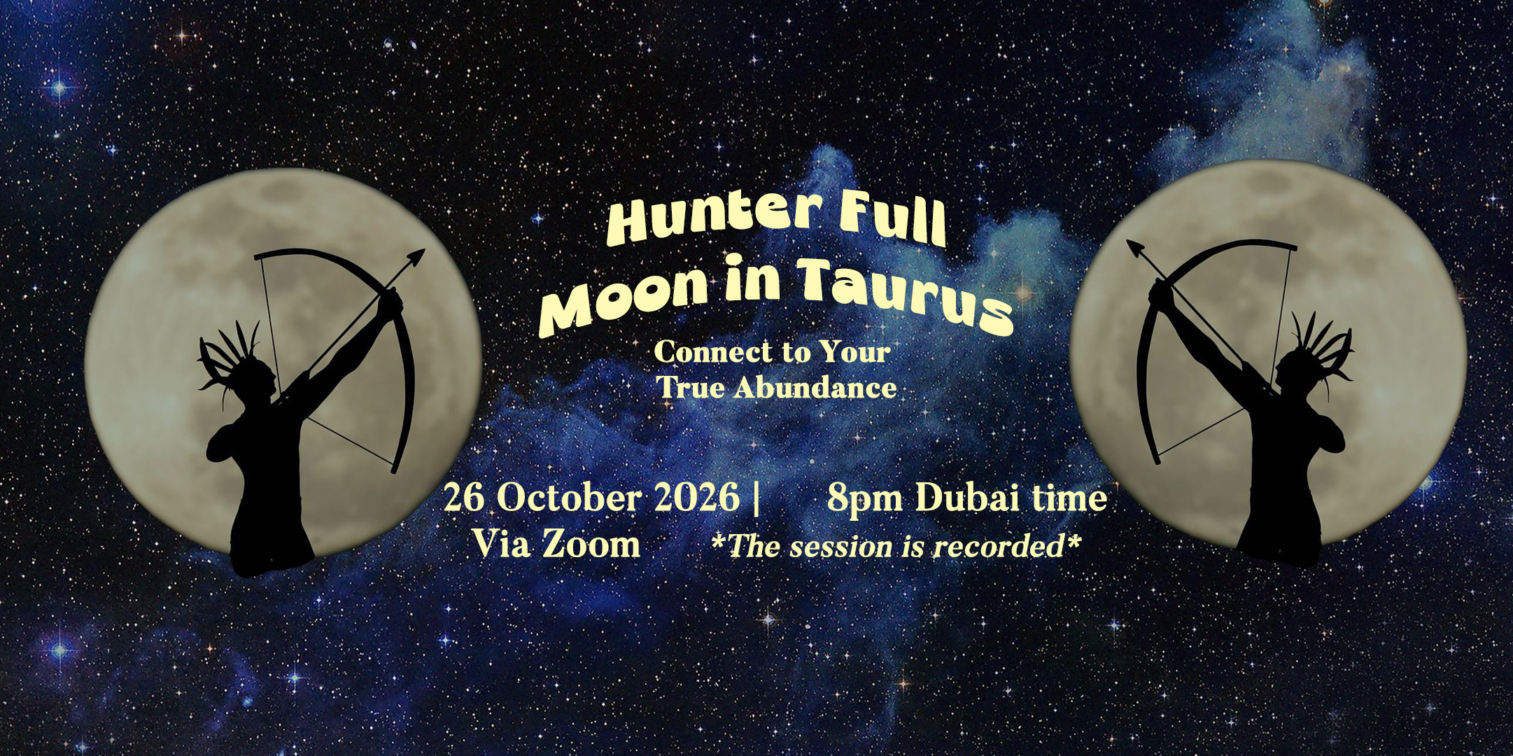 Hunter Full Moon in Taurus-Connect to Your True Abundance